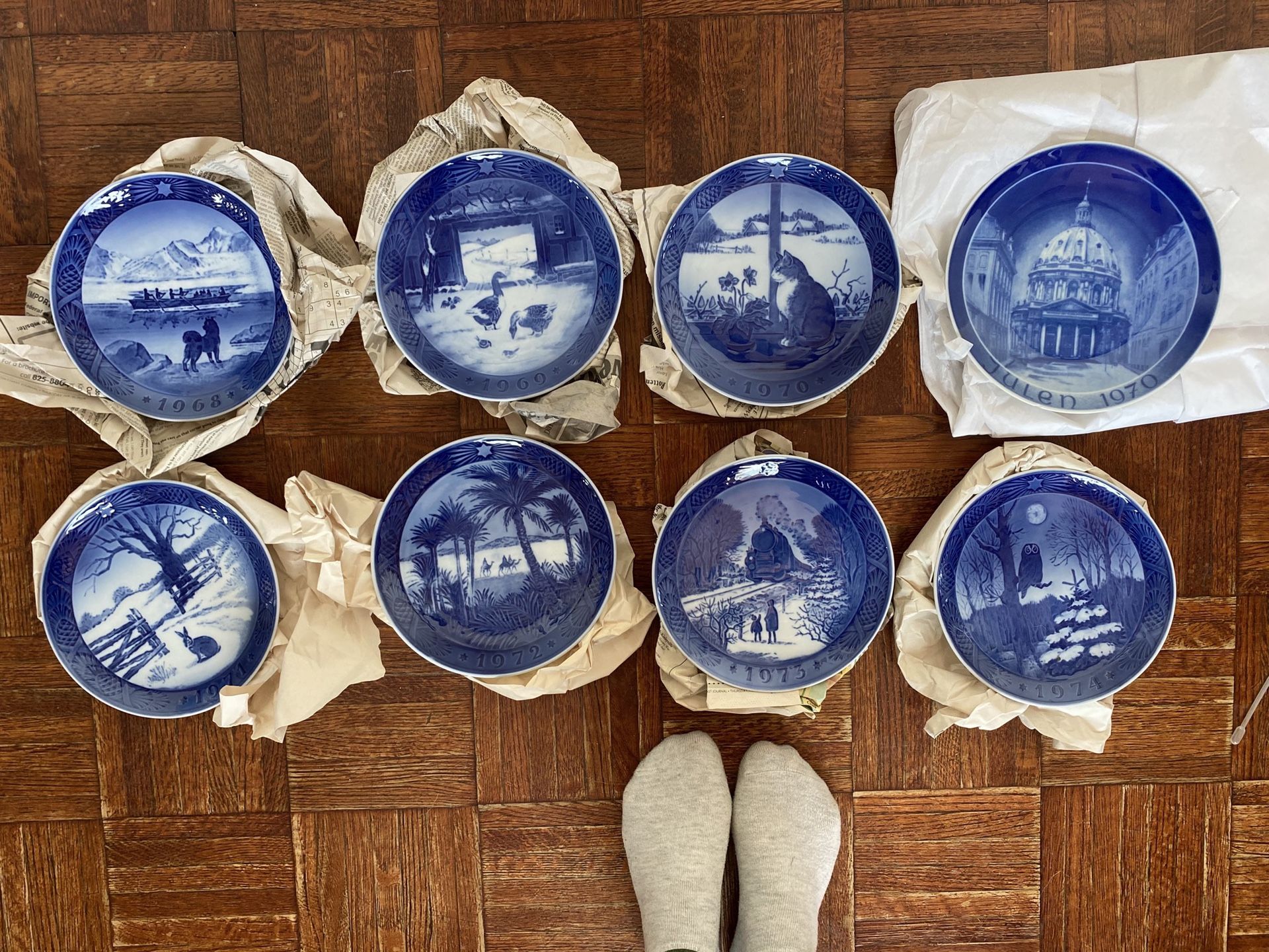 Royal Copenhagen Plates: 1968-1974