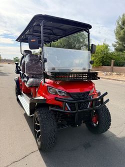6-Passenger Golf Cart Red