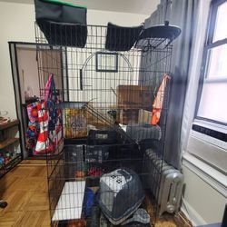 6-Tier Cat  or Bird Cage on Wheels