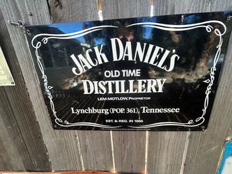 Jack Daniel's Old Time Distillery Metal Sign