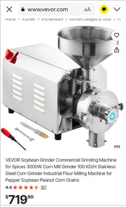 VEVOR Commercial Grain Grinder Milling Machine