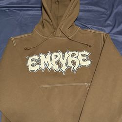 Empyre Resistance Brown Crop Hoodie
