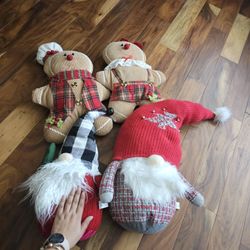 4 Big Christmas Plushies 