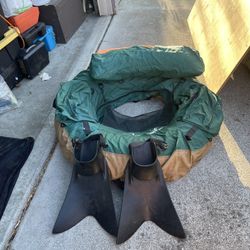 Float Tube And Force Fins