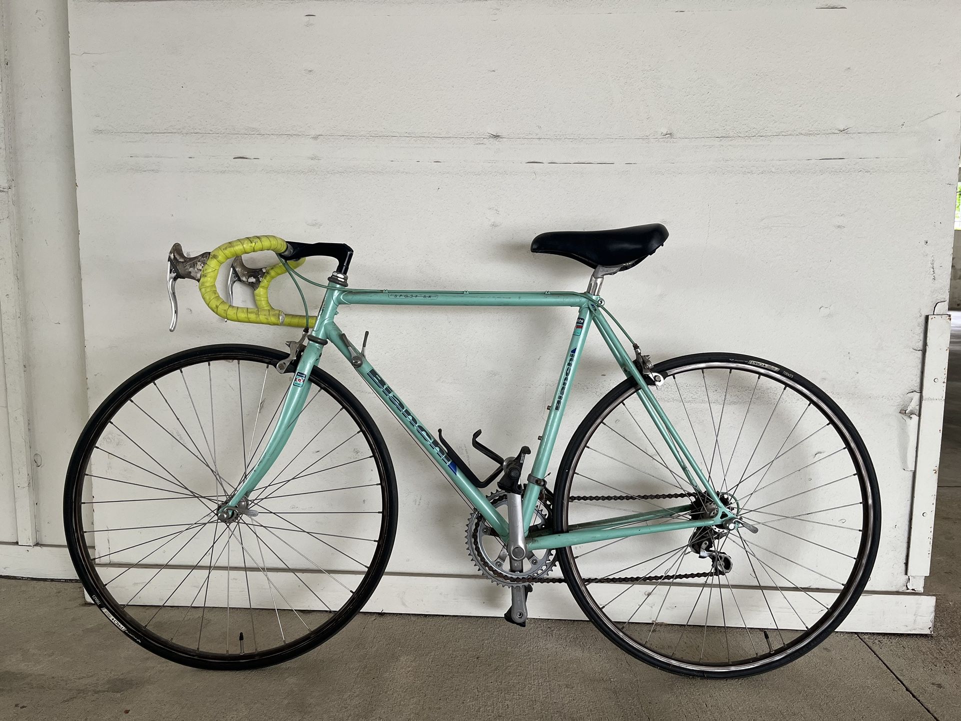 Vintage Bianchi Road Bike Sport SX 53CM Celeste Green