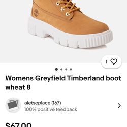 Woman's Timberland New Boots Size 8