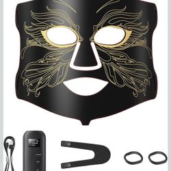 Red Light Therapy Mask for Face & Neck with 7-Color Light Therapy Mode