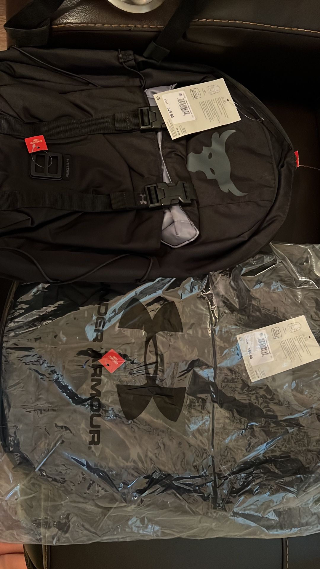 Brand New Backpack Adidas And Under Armour Original And With Tags . The Size Is Big Has A Computer Or Lap Top Space .