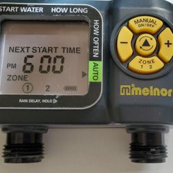 Melnor 65035-AMZ AquaTimer 2-Zone Digital Water Timer Missing Battery Holder Ig