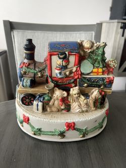 Vintage Ceramic Christmas Train