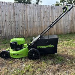 Greenworks - Lawn Mower, Weed Whacker, Blower Set