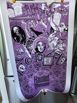 Disney haunted mansion 45th anniversary print