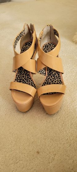 Beige Jessica Simpson Wedges