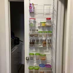 Groceries Organizer On Door