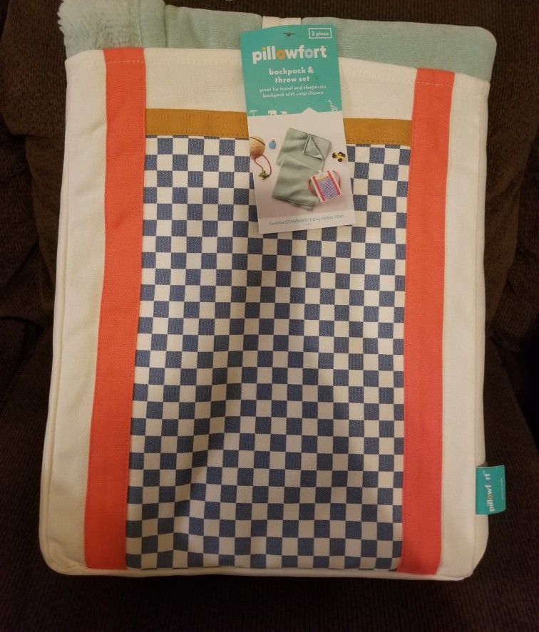 Pillowfort Backpack & Throw Blanket Set