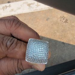 hiphop brass cz ring