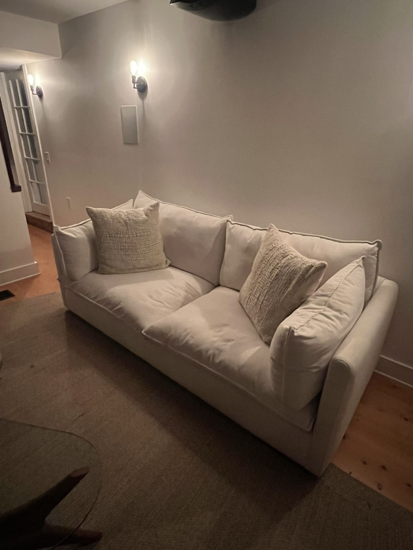 White Linen Couch
