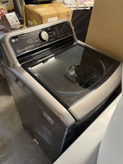 LG Matching Large Capacity Top Load Washer & Electric Dryer