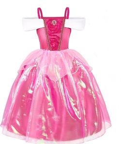 Kids size 5-6 Pink Princess Dress Costume Aurora