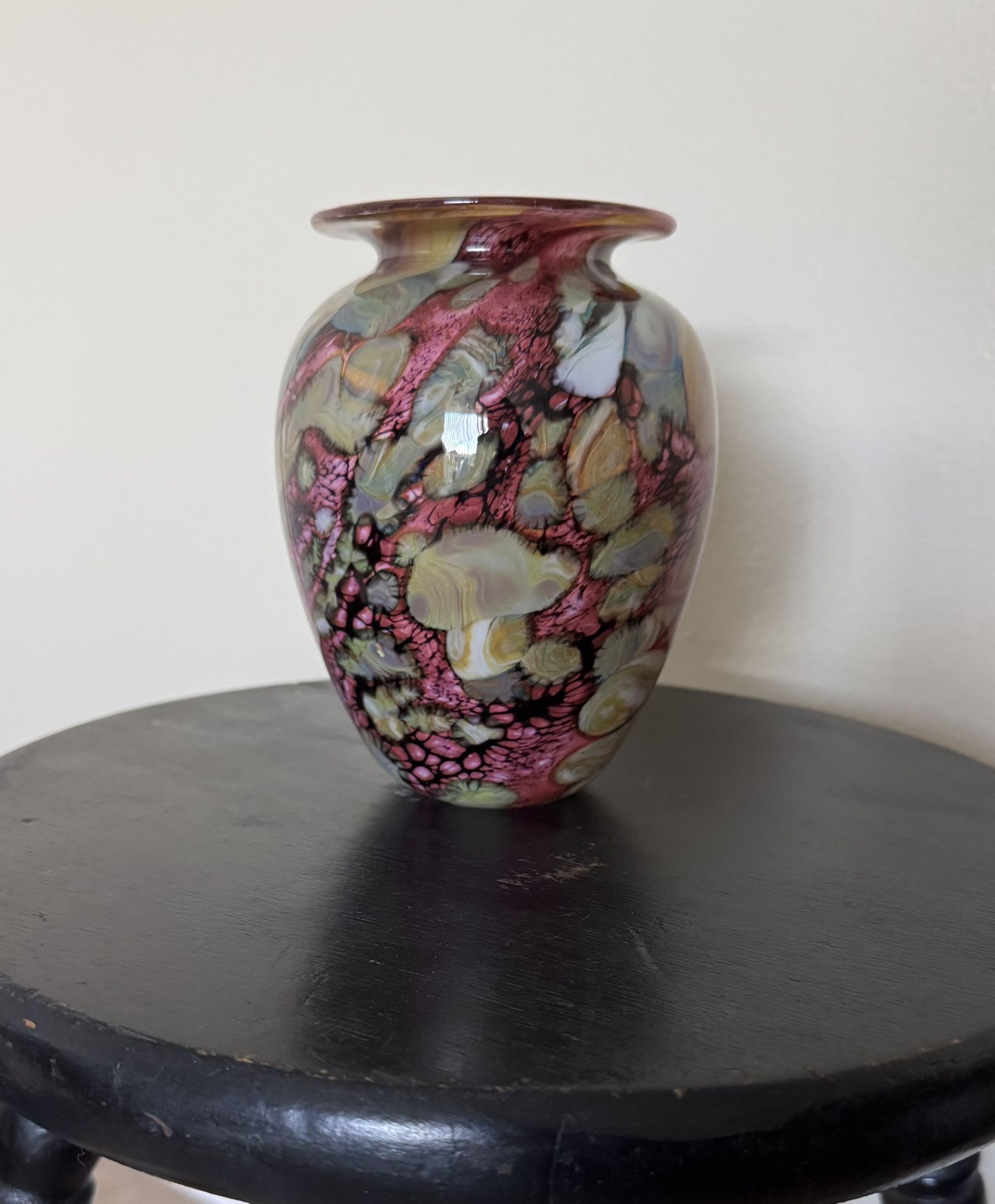 Robert Eickholt Studio Art Glass Vase