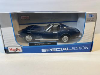 1970 Chevy Corvette Diecast Model Car: 1/24 Scale, New In the Box By Maisto