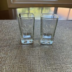 Princess House Moderna Shot Glasses (2Pc.) 3 1/2 “ In H