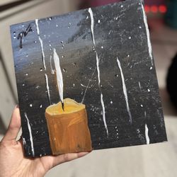 Beautiful Candle Painting 