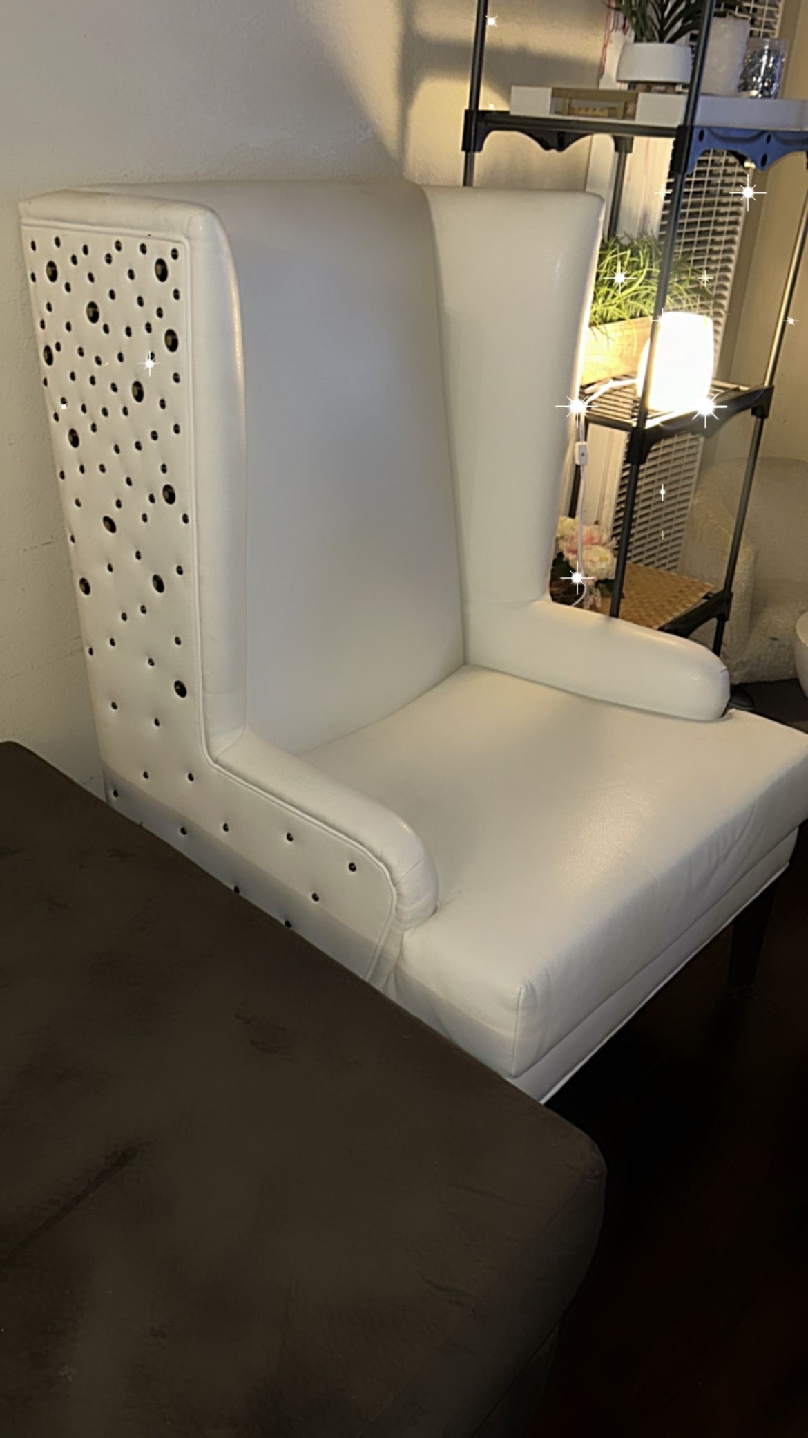 Studded Wingback Chair 