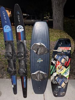 Wakeboard, double water ski’s kids wake board
