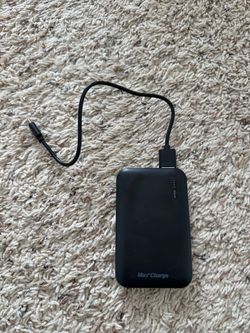 Max Charge 5000mAh Portable Charger Power Bank Black