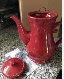 Jafa grande de té/cafetera Princess House Pavillion Red Berry