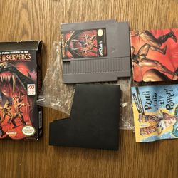 Nintendo Swords and Serpents NES Video Game Cartridge, Box & Manual CIB 1990