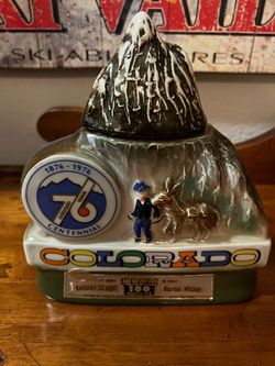 Jim Beam Colorado Centennial Ceramic Decanter