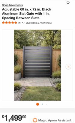 Aluminum Slat Gate
