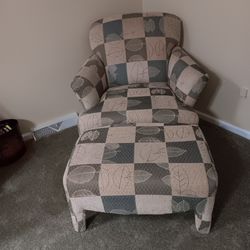 Lounge Chair And Footstool