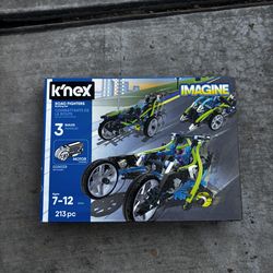 K’nex road fighters building set with motor 213 pieces New in Box NIB