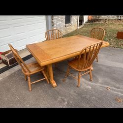 Oak Dining Table And Chairs