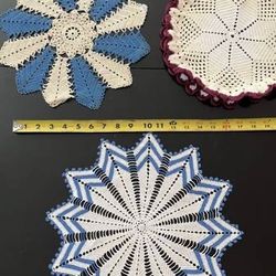 Vintage 1940's-1960's Hand Crocheted Doilies - Your pick $10 each