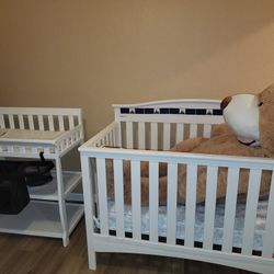 Changing Table and  Crib