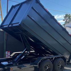 Scissor Lift Dump Trailer In Stick 
