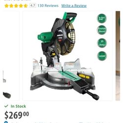 Metabo HPT 12-in Dual Compound Miter Saw $220