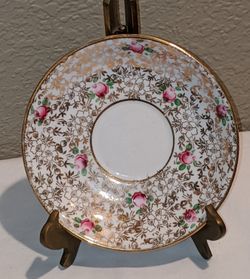 Phoenix TF&S LTD Bone China floral saucer 5 1/2"