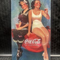 Coca-Cola 50th Anniversary 1(contact info removed) Metal Sign
