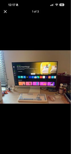 32” smart monitor m8 (M80D) 4k UHD with streaming tv, speakers, usb-c, ergonomic stand and slimfit
