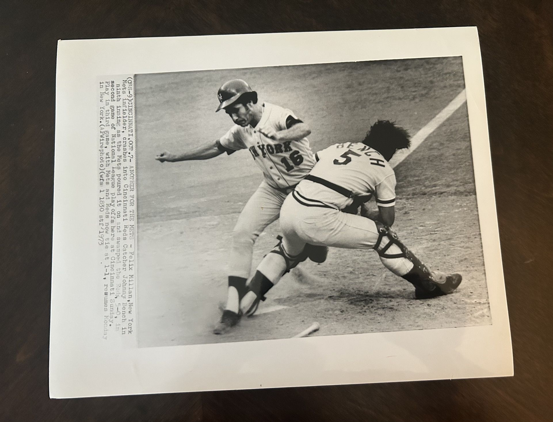 Rare, Vintage Bench/Millan AP Wire Photo. Negotiable