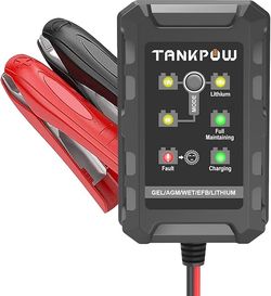 6V/12V 1.5A Automatic Battery Charger,Smart Battery Charger with Overcharge Protection,Trickle Charger Maintainer for Cars,Motorcycle,Lead-Acid&Lithiu