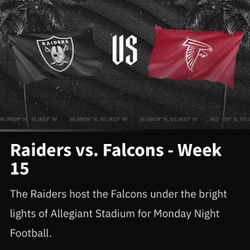 Raiders Vs Falcons MNF 