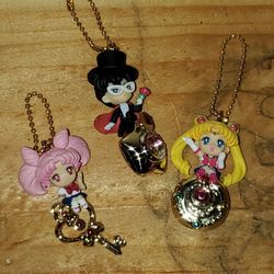 Sailor Moon Twinkle Dolly Mini Figure Keychain Collection By Bandai! Excellent Condition!