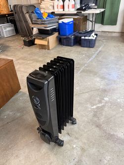 Black Oil-Filled Radiator Heater
