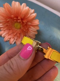 Brand New Yellow Hermès Bracelet
